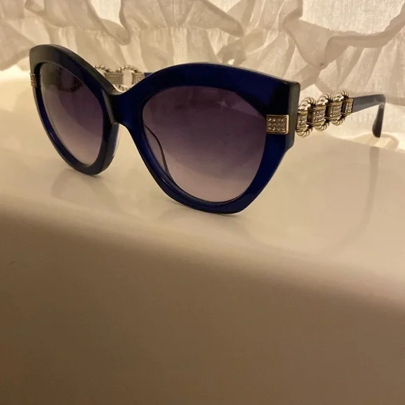 Brighton Meridian Adagio Blue and Gold Sunglasses with Elegant Design - Picture 8 of 9